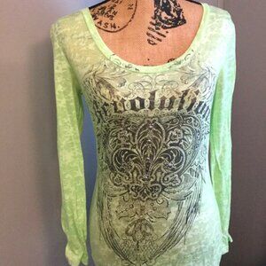 Black and Green Short Sleeve Tee